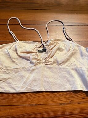 Zara Satin Crop Top in L